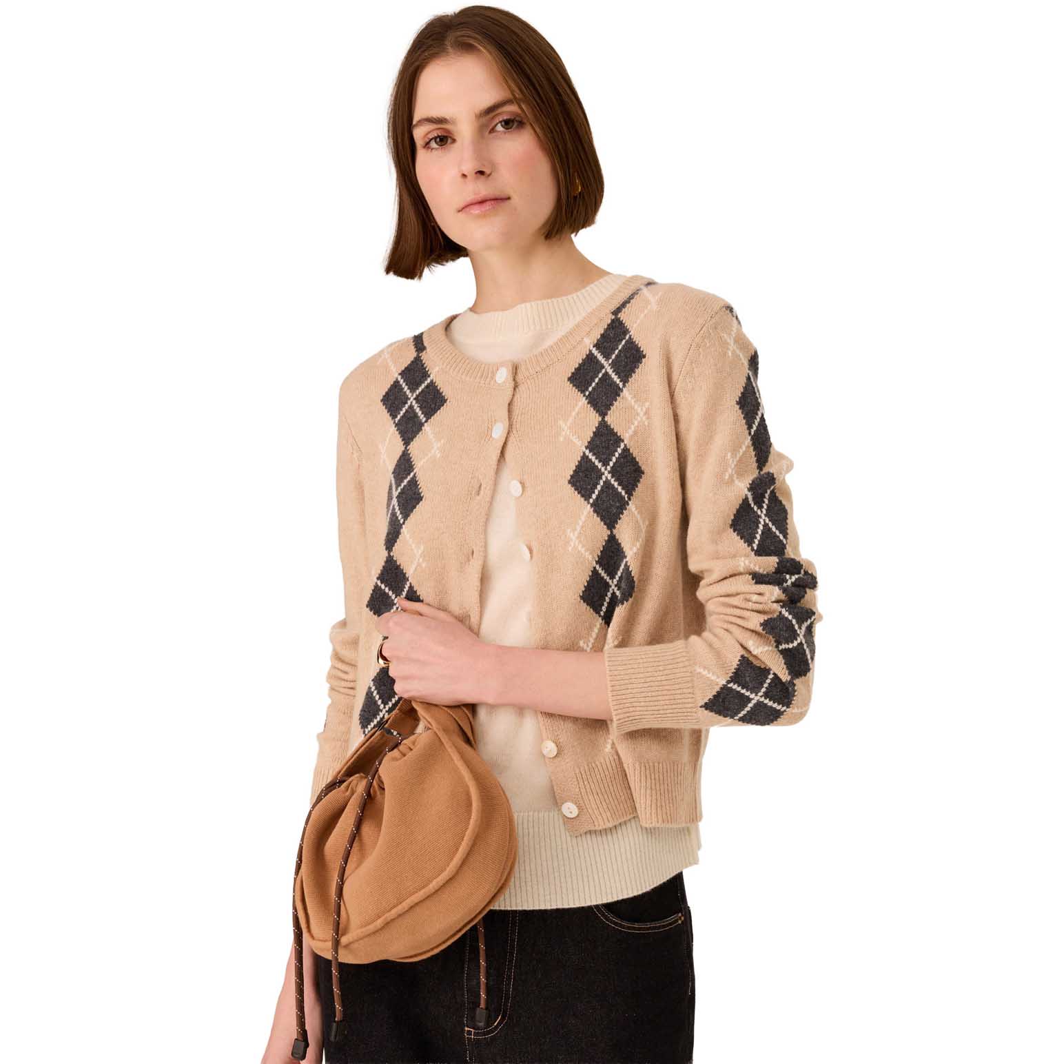 POL Loren Argyle Cardigan